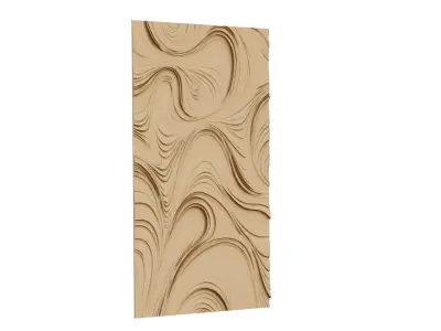 decor set wall panel wall relief mural CNC 30 3D model