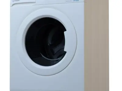 Washer Indesit 81282L Low-poly 3D model