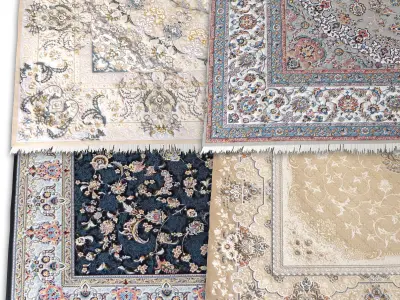 Persian Carpet Collection-vol7-4k texture Low-poly 3D model