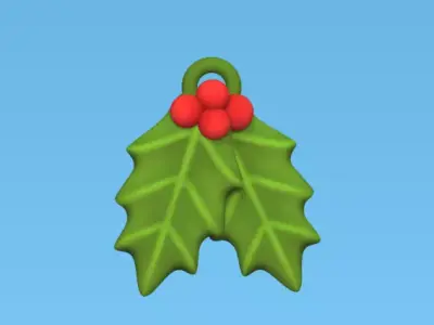 Christmas Ornaments - Leaves 3D print model