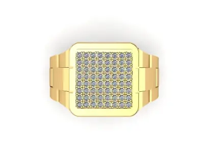 Man ring 3D printable for gold and silver 3D print model