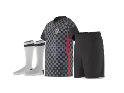 Football Jersey Shorts 3D model