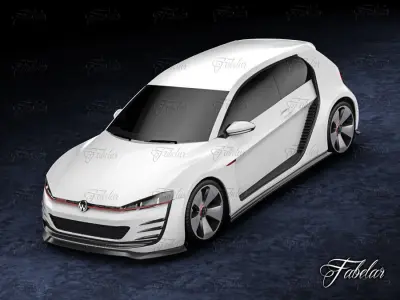 Volkswagen Design Vision GTI 3D model