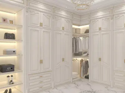 Classic style Dressing Room 2 3D model