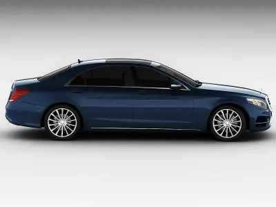 Mercedes S-class 2014 AMG line 3D model