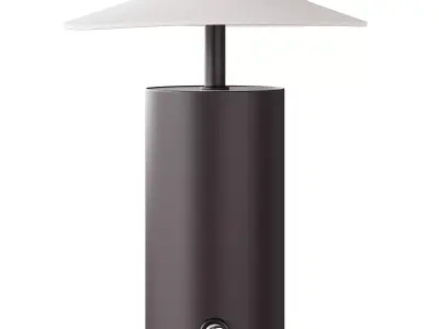 Zara Home table lamp with paper shade 3D model