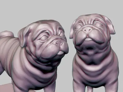 PUG Book-holder  3D print model