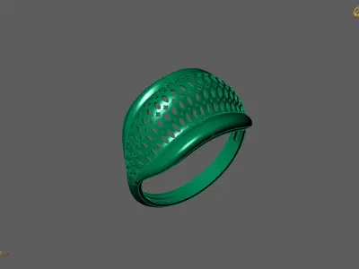 Plain Ring Women Ready STL 3DM Models Womens Rings 3D models 3D print model 17