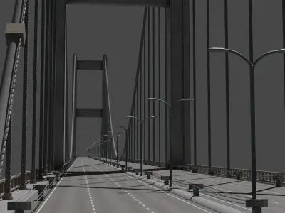 Istanbul Bridge 3D model 3D model