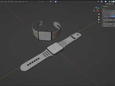 SMART WATCH -YELLOW 3D model