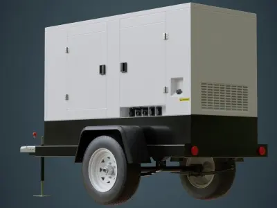 Generator 3A Low-poly 3D model