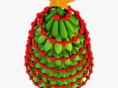 Christmas Tree Paper v 3 3D model