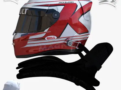 Magnussen Helmet 2016 Low-poly 3D model
