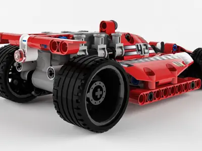 Lego Technic Race Car 3D model