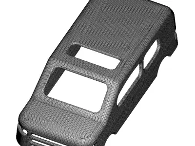 Passenger Car Body 3D print model