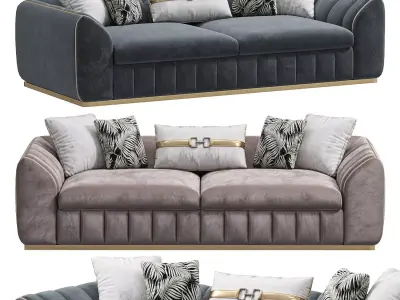 Istanbul Luxury Sofa Set by Akyuz Furniture 3D model