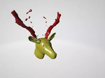 Head Of Deer 3D model