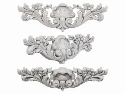 Classic carved 232 3D model