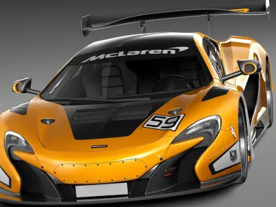 Mclaren 650S GT3 2015 3D model