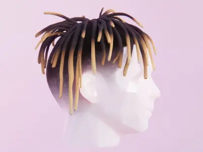 Dreads Inspired by Juice Wrld  Low-poly 3D model