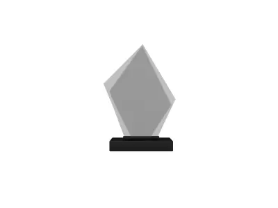 Glass Trophy v1 003 Low-poly 3D model