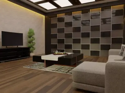 House-furniture-interior design 3D model