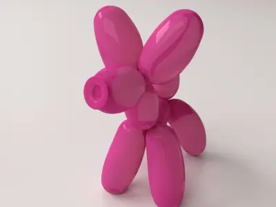 Balloon Poodle 3D model