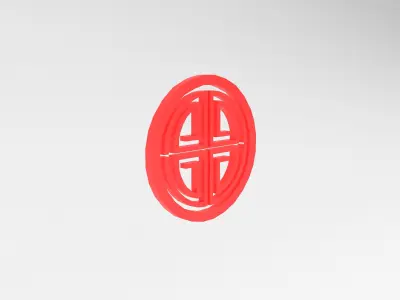 China Type Decoration v1 003 Low-poly 3D model
