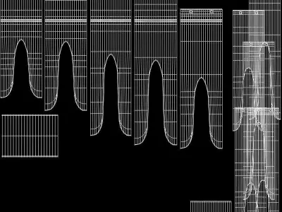 Bamboo Wind Chimes Balinese Sound Decoration 3D model