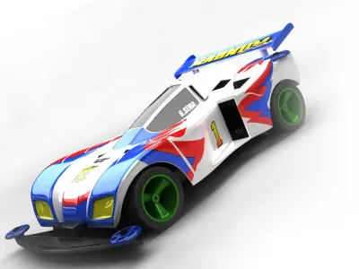 4WD CAR  racing 3D model-CFZS 3D model