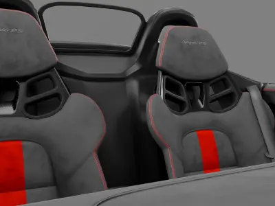 porsche 718 spyder rs Low-poly 3D model