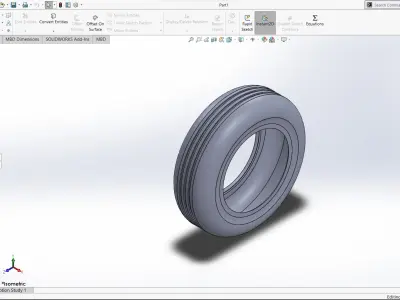 rubber wheel  2025 3D model