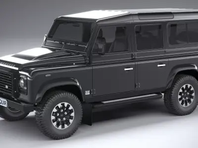 Land Rover Defender Works V8 4-door 2018 3D model