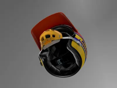 BMX Vintage Helmet 70s Warriors  3D model