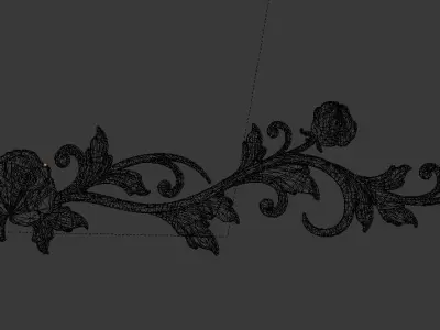 Classic decor ornament v-3D model12 3D model