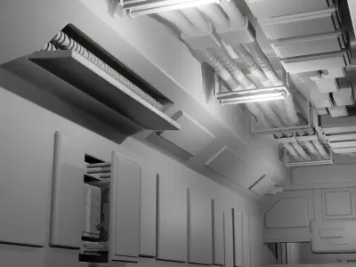 spacecraft interiors Free 3D model