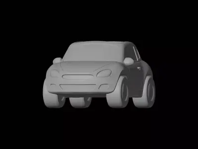 Stylized Cartoon Car 3D Printable Model 3D print model