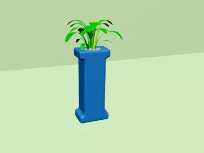 Vase I - Alphabet Vases Collection Letters - STL Printable 3D print model