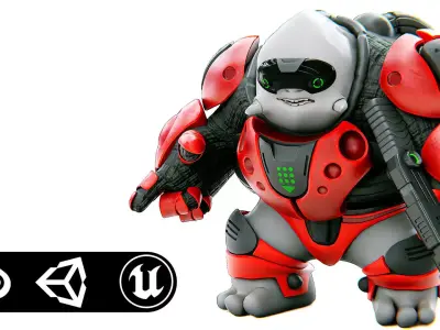 ALIEN MOBBY B-6  Rigged for Unreal Engine - Unity - MIXAMO 3D model
