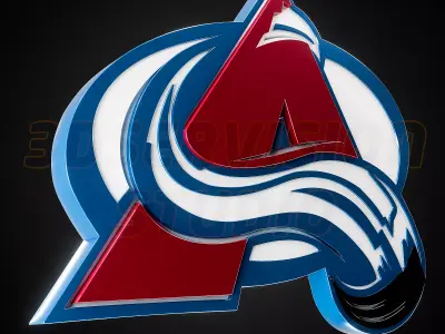 Colorade Avalanche logo - Cinematic - 3D print 3D model