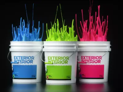 Paint Splash Animated 3D model