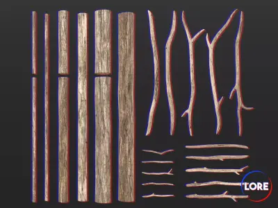 Medieval Collection Essentials Logs and Sticks