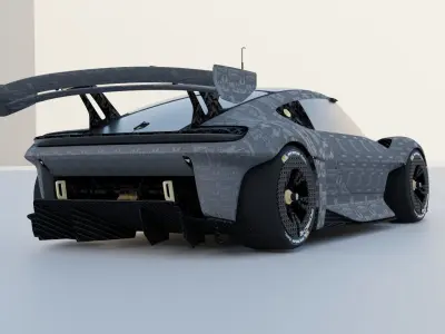 2021 Porsche Mission R Assetto Corsa 3D model