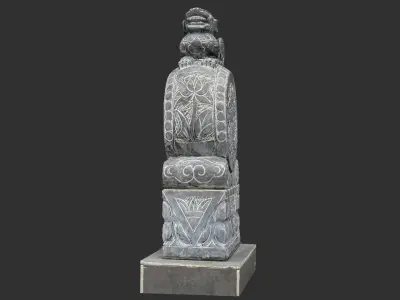 3D scan Chinese Stone Sculpture 3D model