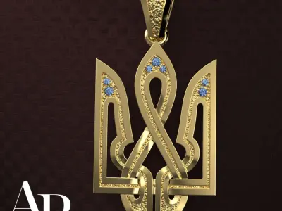 Ukrainian Trident  3D print model