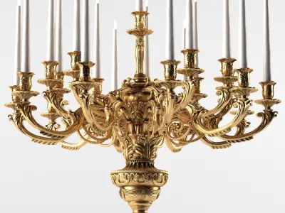 Classic floor lamp BALDI 3D model