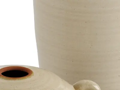 Ceramic Vase With Handle 3D model