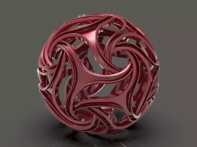spheregap abstract ring 3D print model