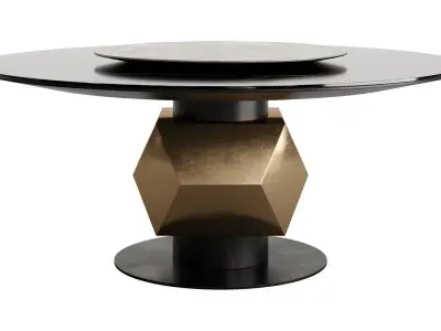 TL-2920 Round Dining Table by Tonino Lamborghini 3D model