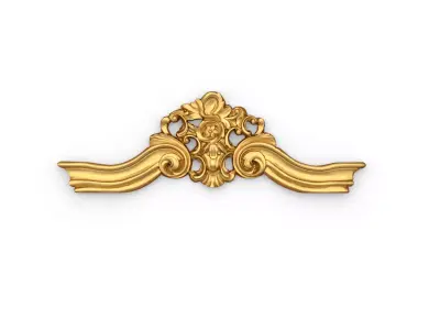 Classic carved decor ornament 381  3D model